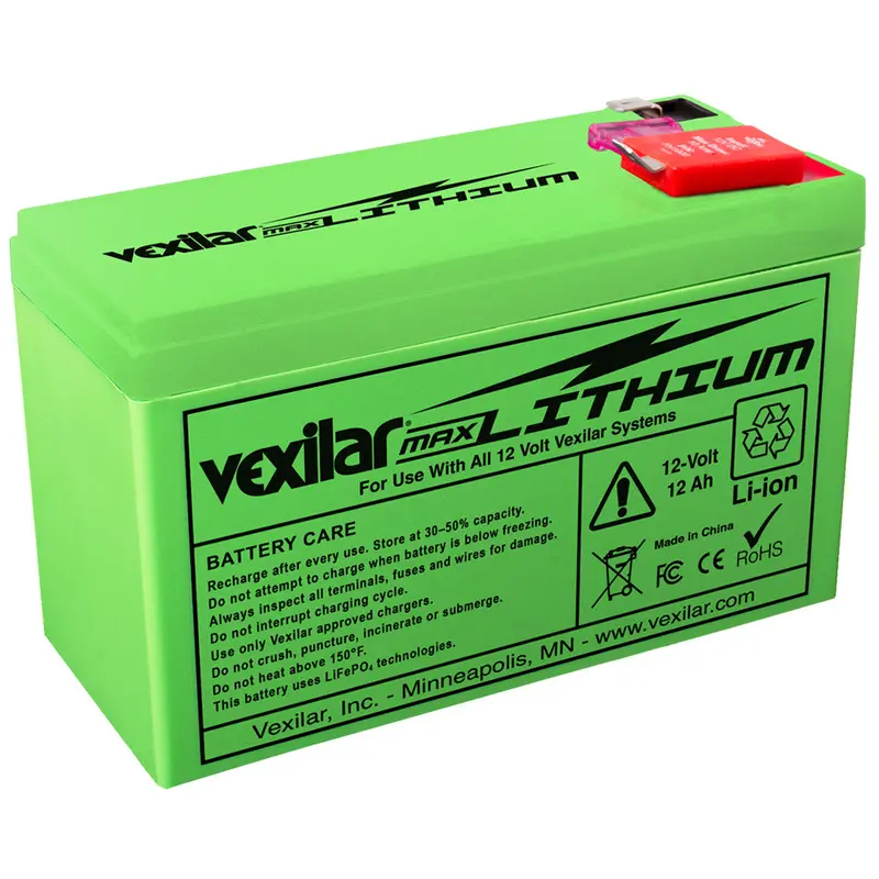 Vexilar V-200L 12V 12Ah High-Capacity Lithium Battery 1
