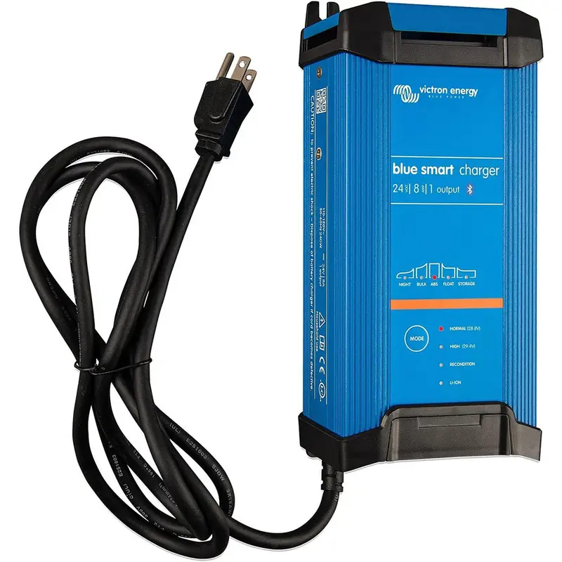Victron Bluesmart Ip22 24V Charger – 8A, Single-Bank, 120V Ac Input, Dry-Mount Design [Bpc240845102] 1