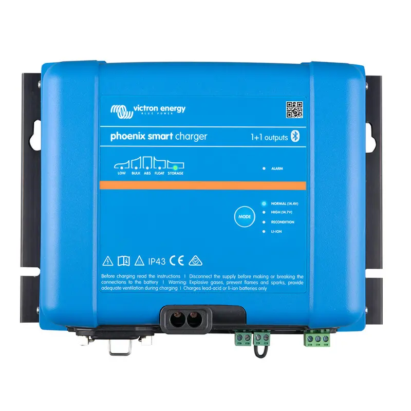 Victron Phoenix Smart Ip43 Charger – 24V, 16A, Dual-Output (1+1), 120–240V Ac Input [Psc241651095] 1