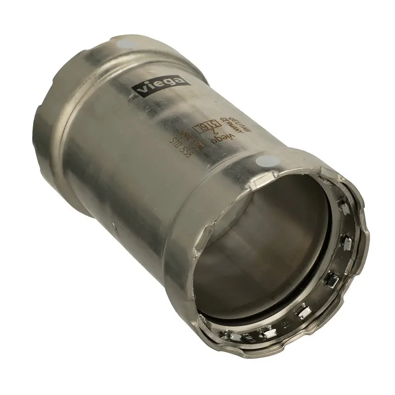 Viega Megapress 316 Stainless Steel Fkm 1-1/4" Slip Coupling (No Stop) | Model 91305 1