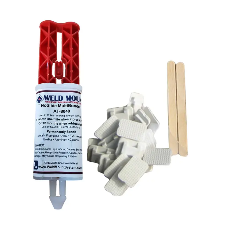 Weld Mount Retail Wire Tie Kit With At-8040 Industrial Adhesive (Part #1050) 1