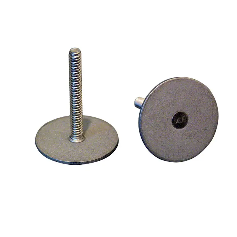 Weld Mount Stainless Steel Stud Mount – 1.25" Base, 10X24 Thread, 1" Height (Pack Of 15) [102416] 1