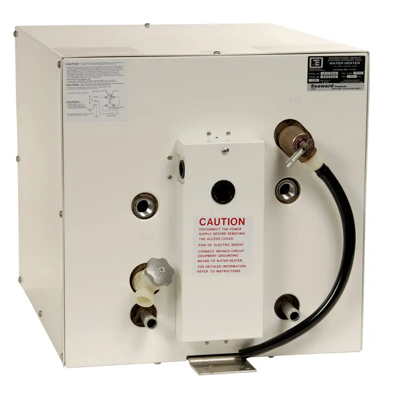 Whale F1100W Seaward 11-Gallon 120V 1500W White Epoxy Hot Water Heater With Front Heat Exchanger 1