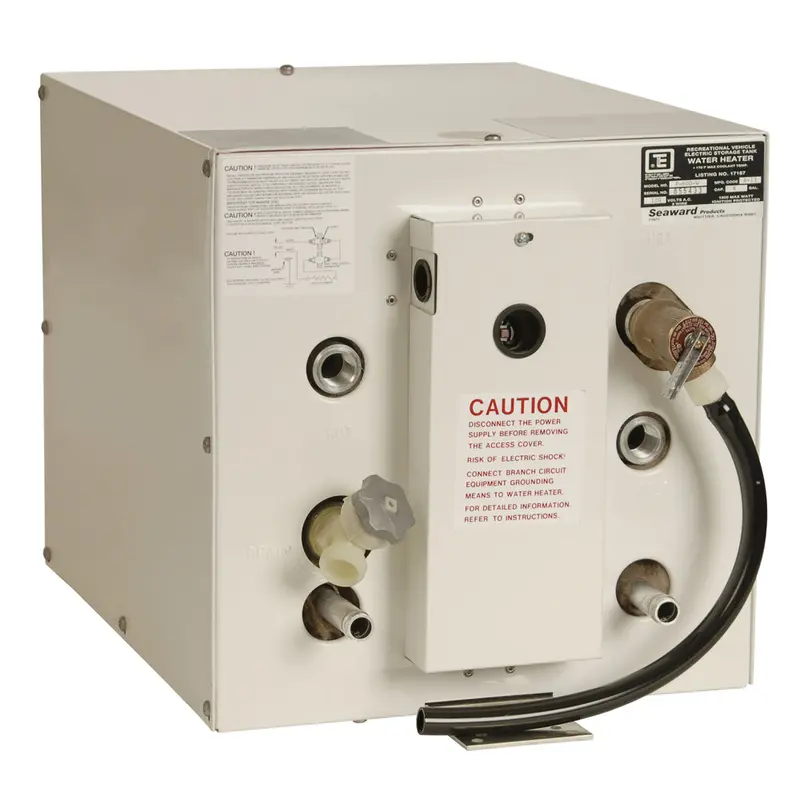 Whale F600W Seaward 6-Gallon 120V 1500W White Epoxy Hot Water Heater With Front Heat Exchanger 1