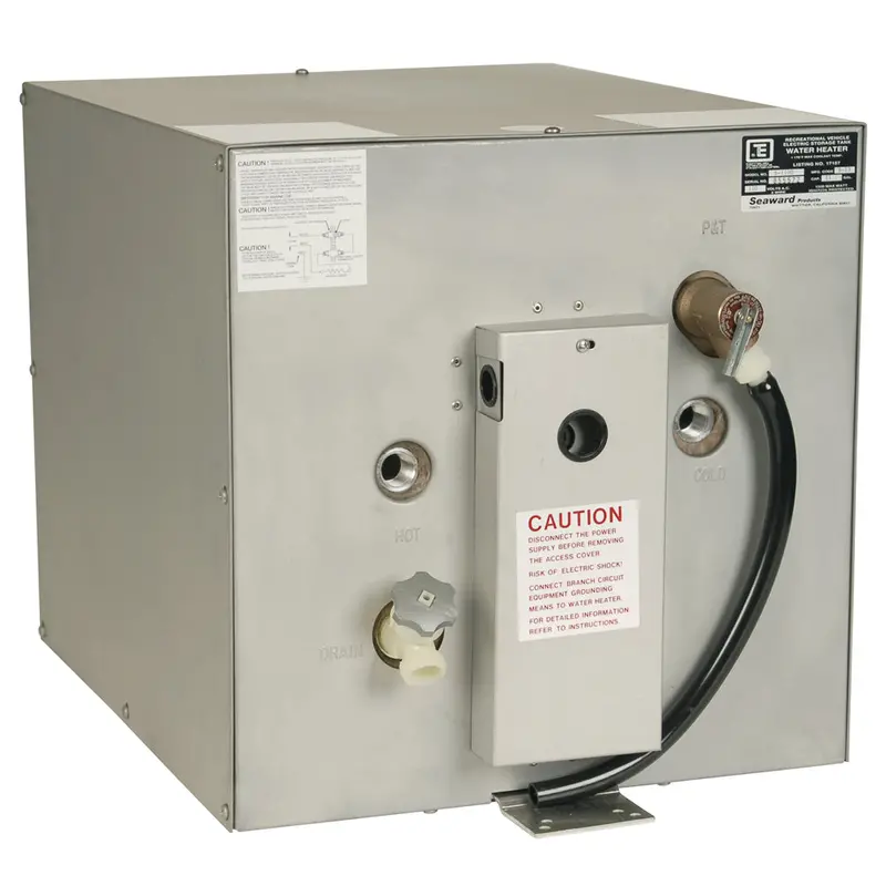 Whale S1100 Seaward 11-Gallon 120V 1500W Galvanized Steel Hot Water Heater With Rear Heat Exchanger 1