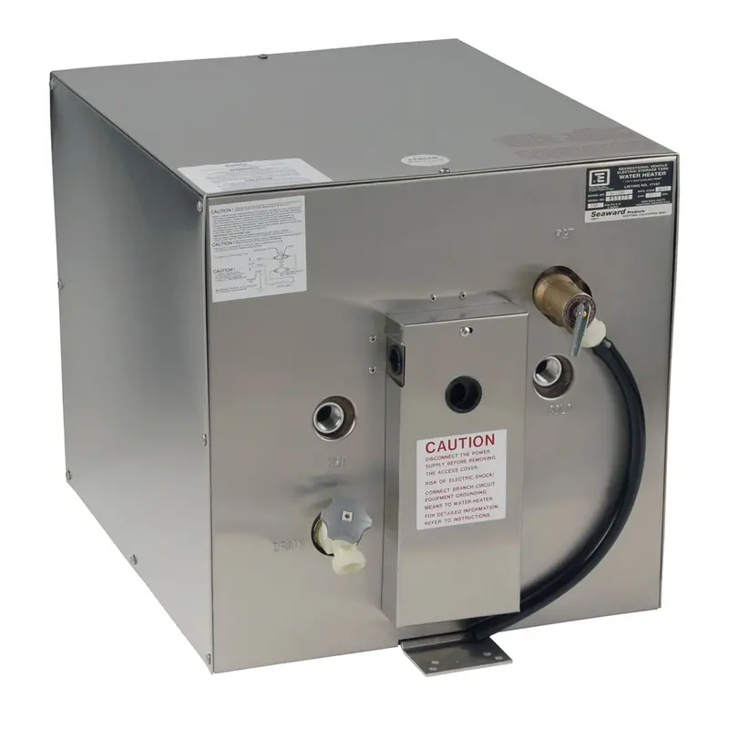 Whale S1200 Seaward 11-Gallon 120V 1500W Stainless Steel Hot Water Heater With Rear Heat Exchanger 1