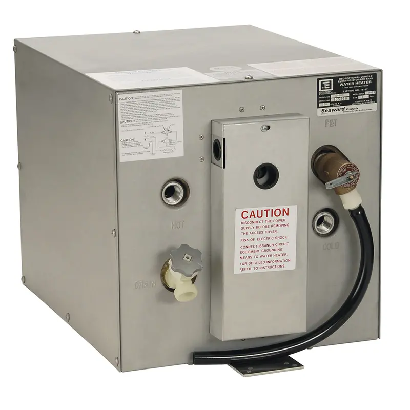 Whale Seaward 6-Gallon Galvanized Steel Hot Water Heater – Rear Heat Exchanger, 240V/1500W 1