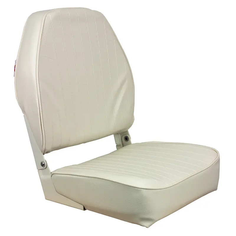 White High-Back Folding Seat For Springfield Boats – Model 1040649 1