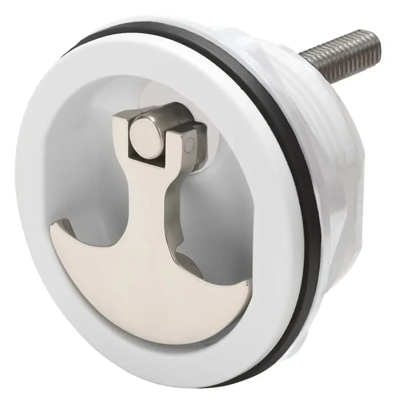 Whitecap 6230Wc Compression Handle – Nylon White Body With Stainless Steel Components, Non-Locking Design 1