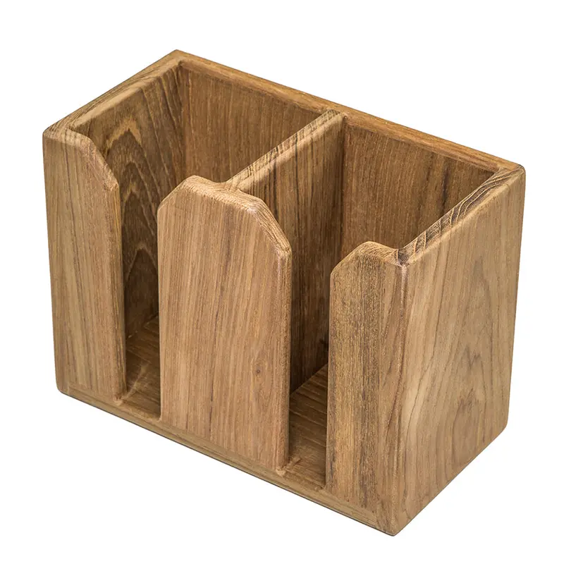 Whitecap Dual-Bottle Teak Rack – Countertop Wine Or Beverage Holder [62620] 1