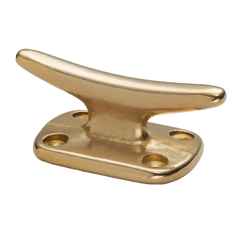 Whitecap Polished Brass Fender Cleat – 2" Size [S-0976Bc] 1