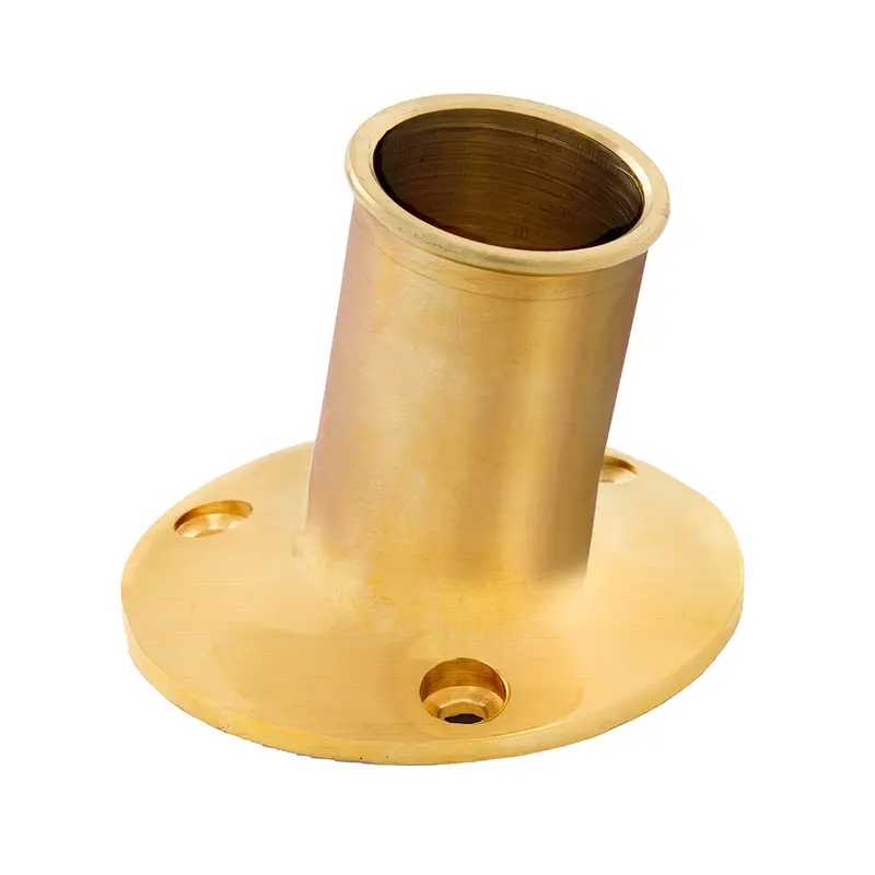 Whitecap Polished Brass Top-Mount Flagpole Socket – 1-Inch Internal Diameter [S-5002Bc] 1