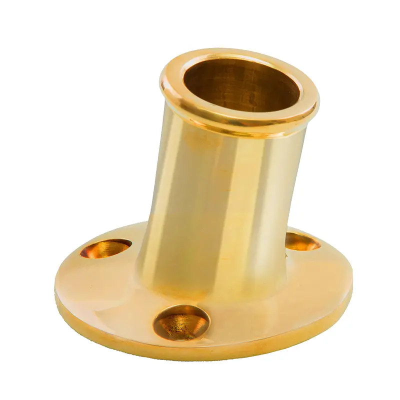 Whitecap Polished Brass Top-Mount Flagpole Socket – 3/4" Id 1