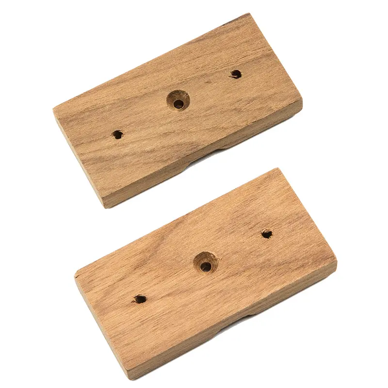 Whitecap Teak Rod Rack Mounting Brackets – Stainless-Steel Compatible Pair (Model 60609) 1