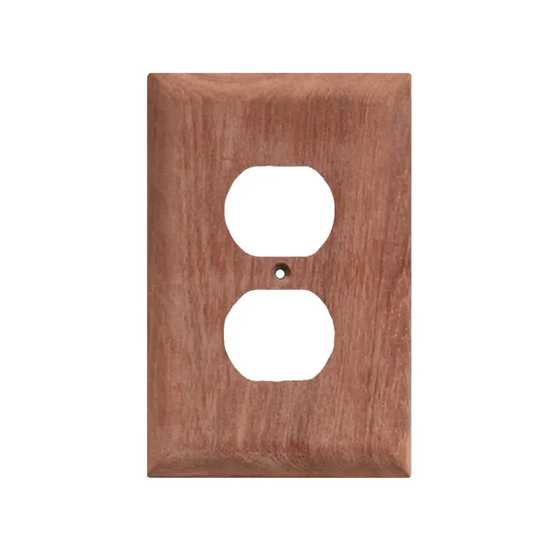 Whitecap Teak Standard Outlet Cover Plate – Receptacle Mounting Accessory [60170] 1
