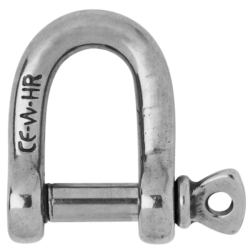 Wichard 11203W Heavy-Duty D-Shackle – 1/4" Pin Diameter, Compact High-Load Design 1
