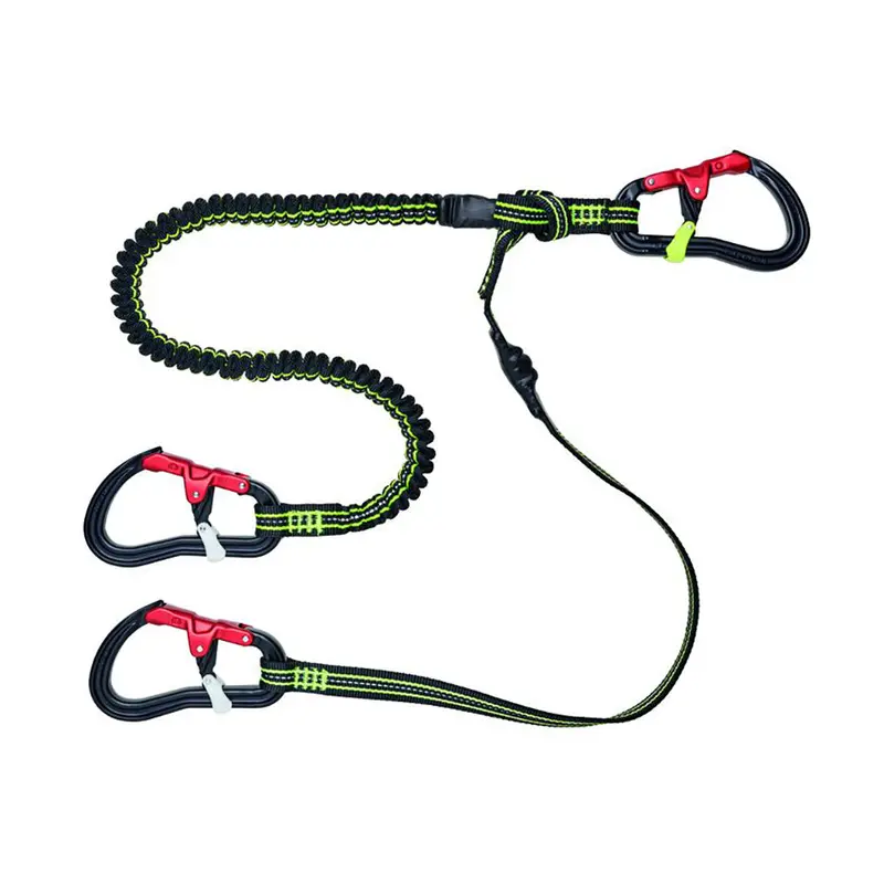 Wichard Proline Elastic Tether – Triple-Hook, 6-Foot Length [7039W] 1