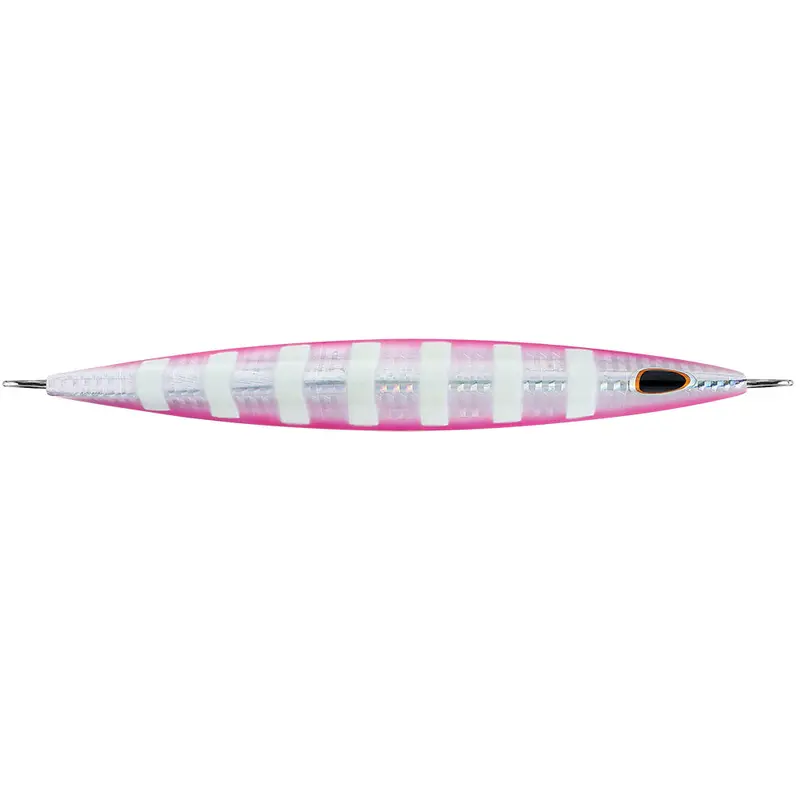 Williamson Kensaki 280 Jig – 7.25", 9.875 Oz, Silver-Pink Zebra Pattern 1