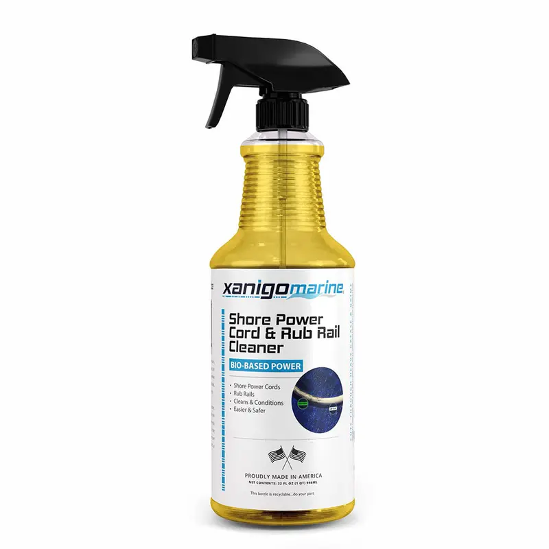 Xanigo Marine Shore Power Cord & Rub Rail Cleaner – 32 Oz Concentrated Formula 1